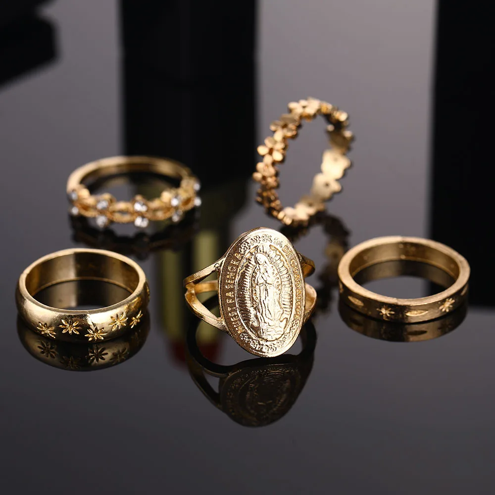Новое Винтажное кольцо 15 шт./набор 'подходит для женской моды тренд индивидуальное Ювелирное кольцо богемное кольцо подарок для девочки