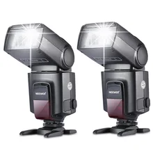 Neewer 2 peças tt560 flash speedlite para canon nikon fujifilm pentax sigma minolta leica com único contato sapato quente