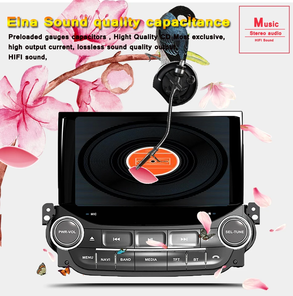 Top 8 inch 1024*600 Android 9.0 4G+64G Car Multimedia Player For Chevrolet Malibu 2013-2015 Video Audio Stereo Car DVD Tape Recorder 12