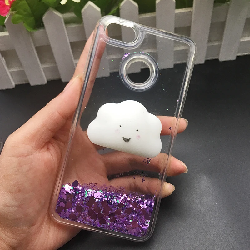3d Squishy Cat Case For Huawei P8 P9 Lite 2017 Phone Case Liquid Glitter Paillette Sand Quicksand soft Honor 8 LITE Back Cover (16)