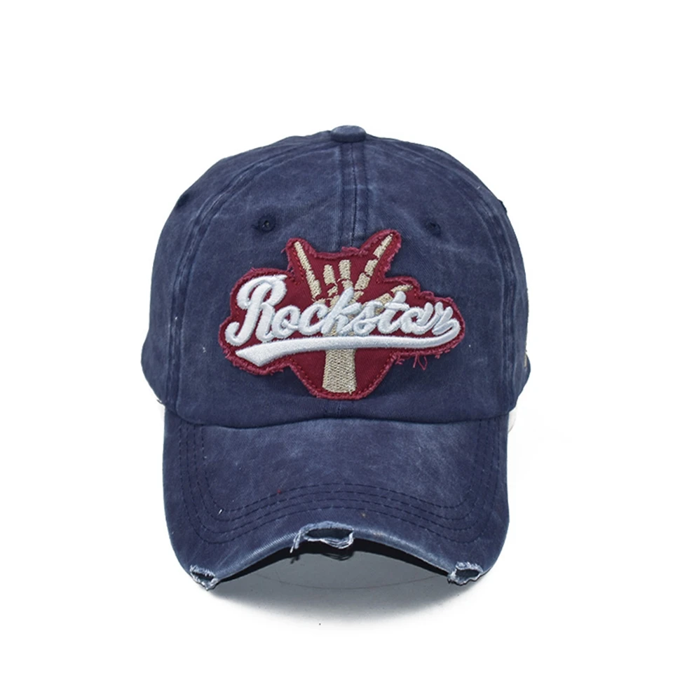 LADUNDI бренд Бейсбол Кепки Женская Мода Хип-хоп шляпа Для мужчин Ретро Омывается бейсболки унисекс Регулируемый шапка с вышивкой