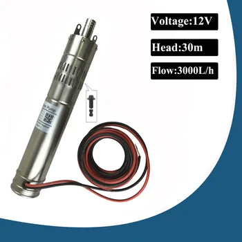 

Submersible Well Pump Bore Pump DC12V 3000L/H 30m Head Solar Powered , Mini Solar Pump