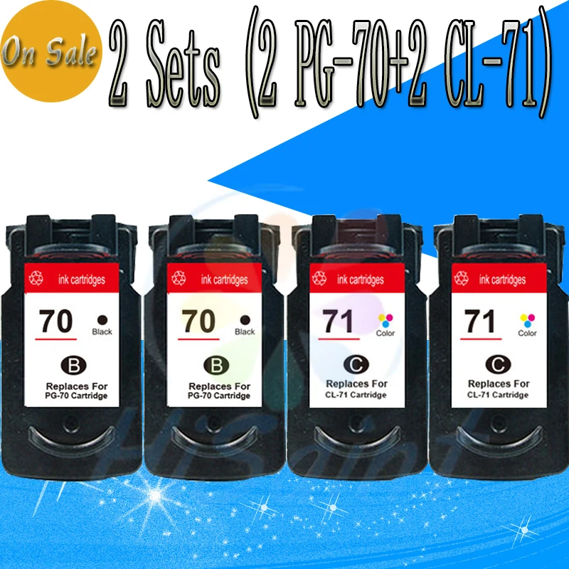 wholesale 2 Sets for Canon PG 70 CL 71 PG 70 CL 71 PG70 CL71 Ink