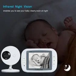 3,5 дюйм цвет LCD цифровой видео монитор младенца с колыбельными инфракрасным ночным видением высокой емкости батареи AC100-240V США/ЕС штекер