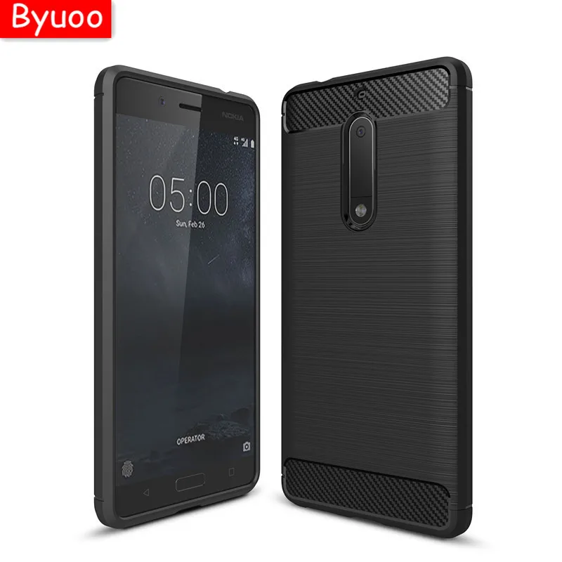 buy Byuoo Light Carbon Fiber case for nokia 5 6 3 7 1 2 8 9 7 plusProtective Defender Case Cover for Nokia 3.1 2.1 5.1 x6 6 2018