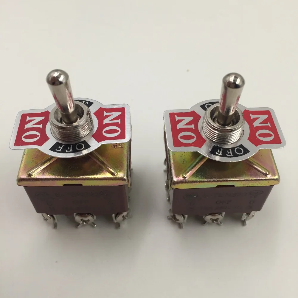 Toggle switch 9 Pin terminal Momentary ON OFF ON with waterproof cover