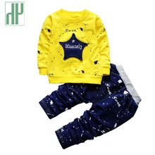 Детская одежда; принт со звездой; обувь в стиле «хип-хоп», костюмы для детей, комплекты одежды для девочек полной длины Повседневное для детей ясельного возраста одежда для мальчиков 1, От 3 до 4 лет