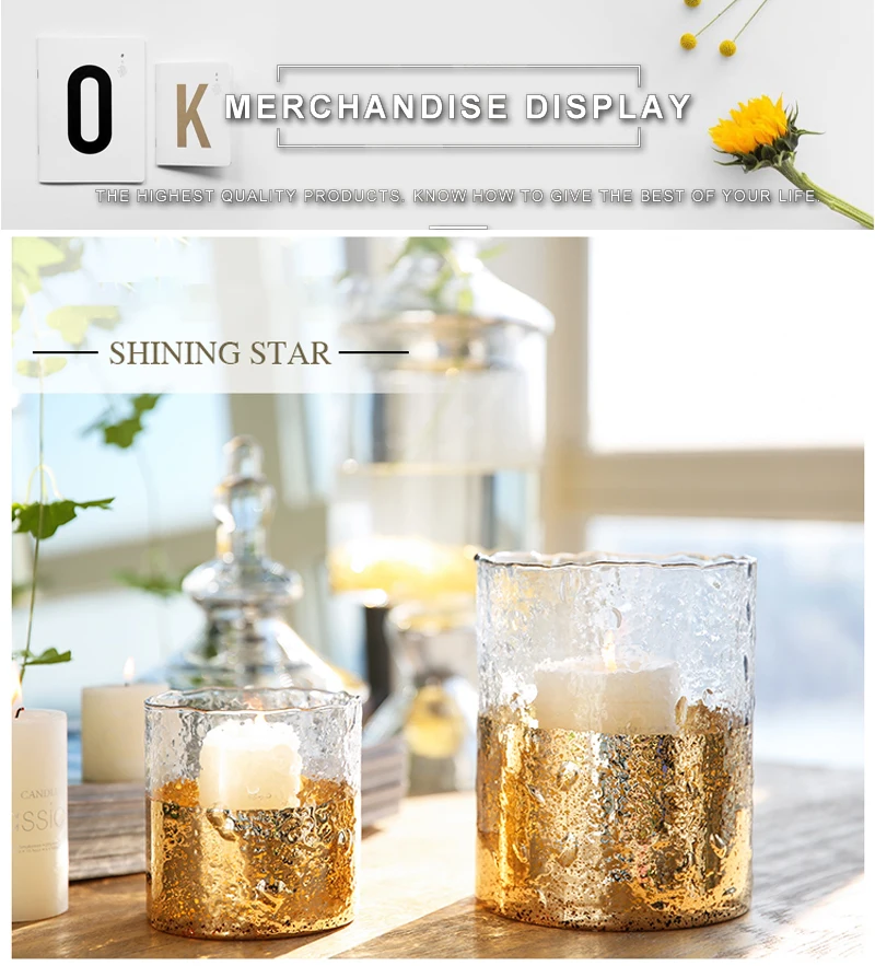 glass candle holder tealight candle holders (8)