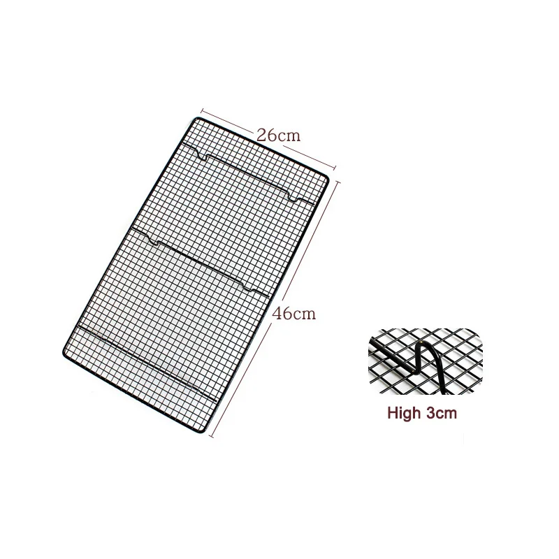 

Non-Stick Wire Cooling Roasting Rack Baking Plate Tray Grate Grid Oven Baking Tool TSH Shop