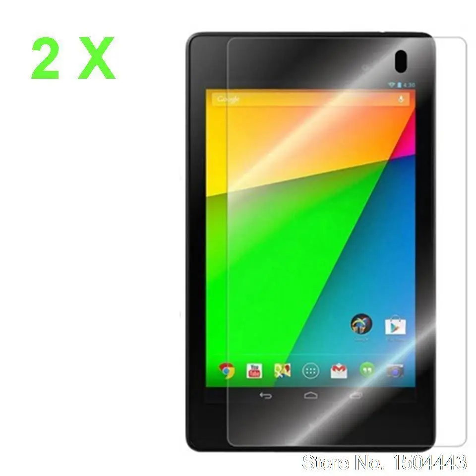 

2PCS/Lot Clear Crystal Front LCD Screen Protector Film Protection Guard for Google Nexus 7 2013 2nd Gen 193.6*108mm