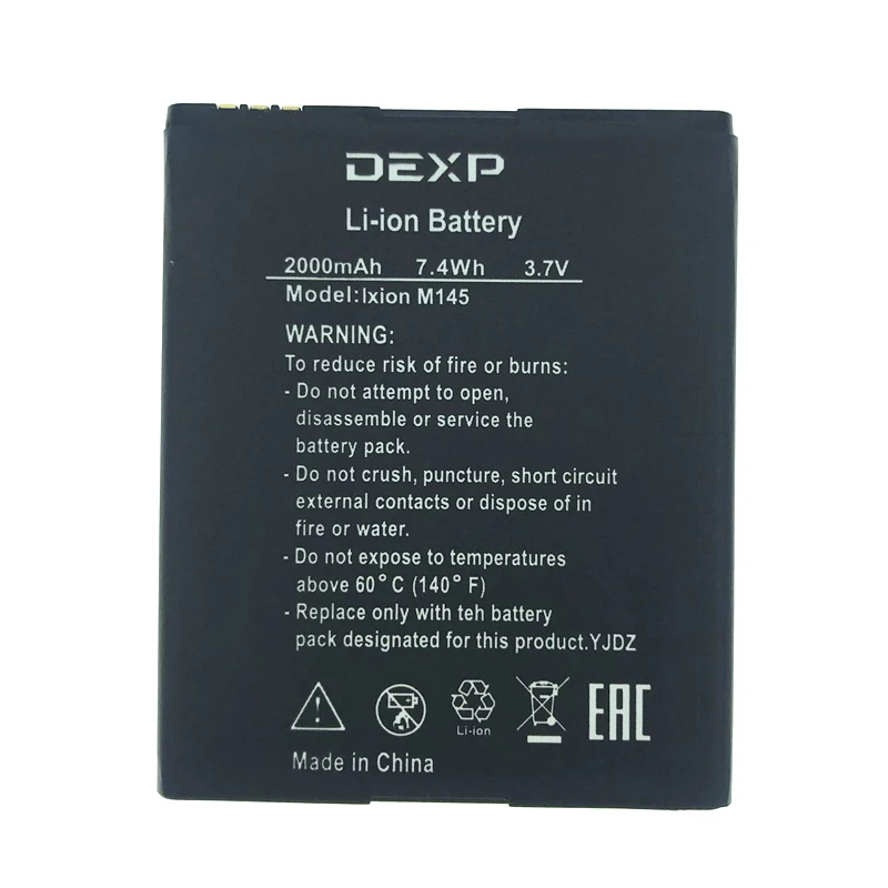 

In Stock NEW 100% 2000mAh Battery For DEXP Ixion M145 Mobile Phone Replacement + Tracking Number