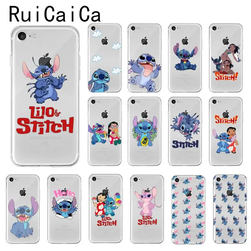 Чехол для телефона Ruicaica с милым рисунком Лило Ститч iPhone 8 7 6 6S Plus X XS MAX 5 5S SE XR 10 |