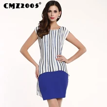 2017 Cotton Robe Plus Size Fashion Summer Dress Personality Dresses Casual Polyester Regular Patchwork Freeshipping Real 71148