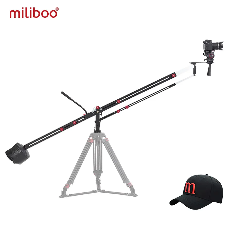 Miliboo MYB501 3,1 м Алюминий Камера крана кронштейн складной extanble компактный 75 мм и 65 мм чаша Размеры для DSLR Камера нагрузка 8кг