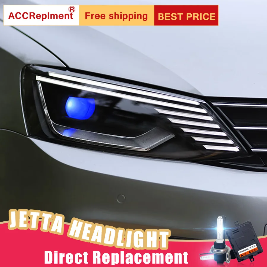 2 шт. светодиодный ные фары для Volkswagen Jetta 2011-2018 Автомобильные ангельские глазки