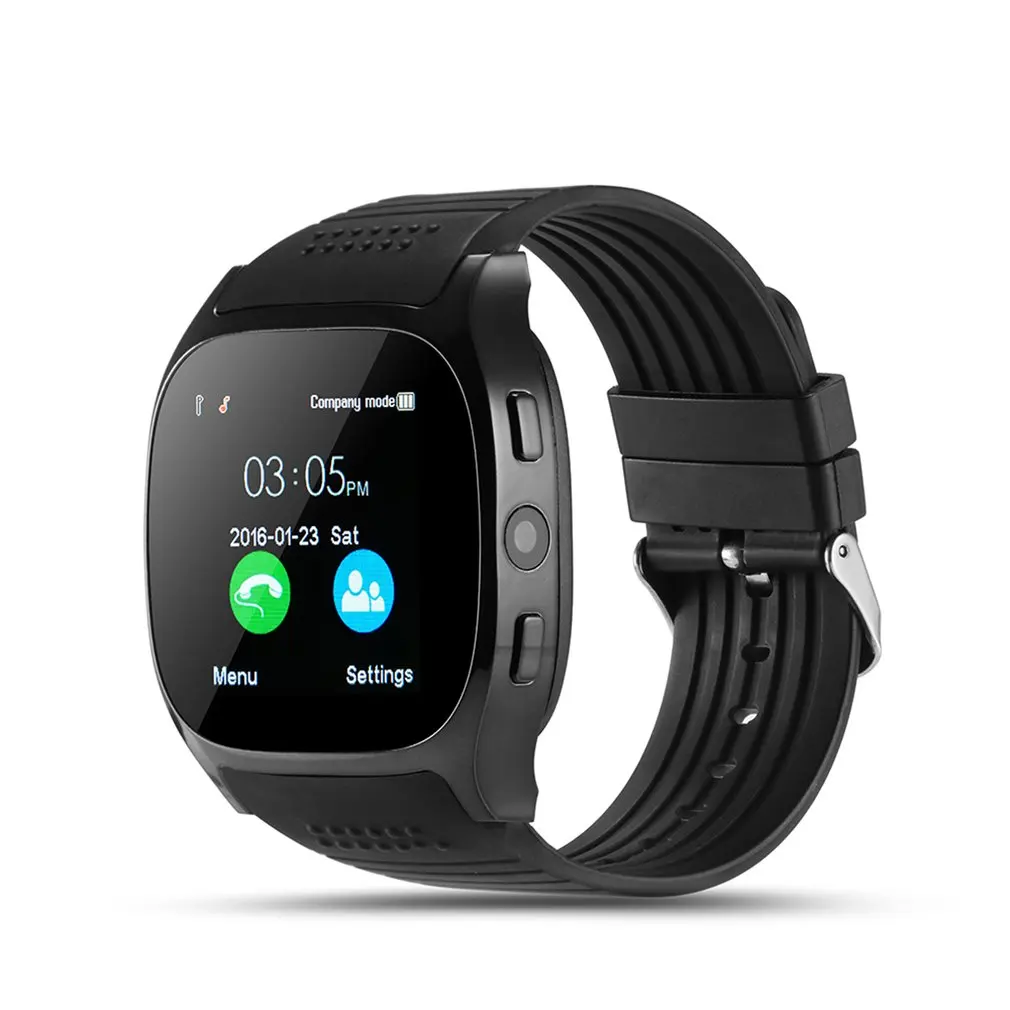 

T8 Bluetooth Smart Watch With Sim Card Slot Camera Alarm Clock 6261D/260MHz 240mah Battery For IOS Android Smartwatch