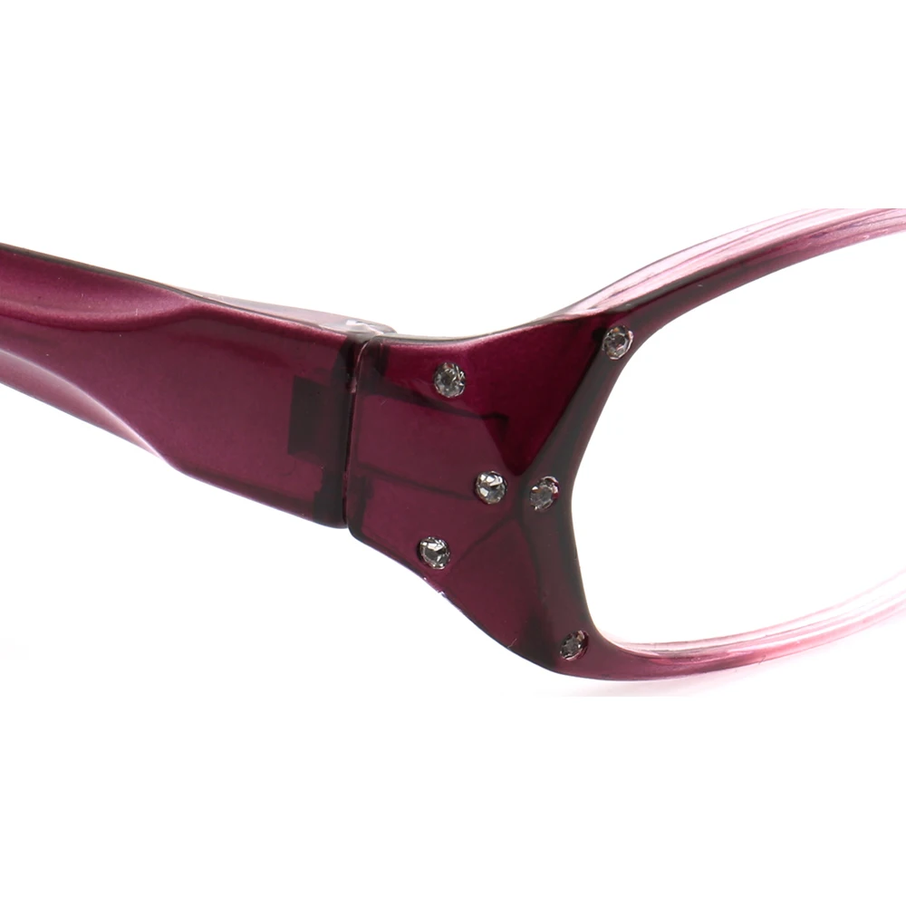 YOUTOP 2 Pack of Women's Fashion Pink Purple Oval Full-rim Reading Glasses Lightweight Fashion Casual Eyeglasses 1.0-3.5 Readers