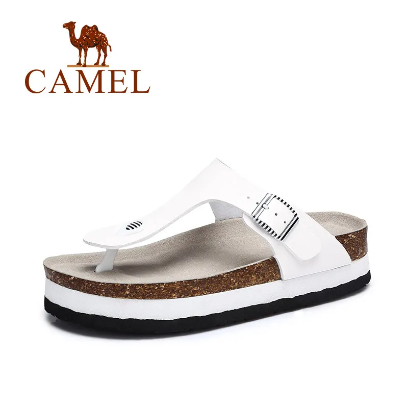 

CAMEL 2018 Summer New Women Casual Outdoor Sandals Fashion PVC Flip Flops Eva Soft Slip On Med FLat Sandals Ladies Slippers
