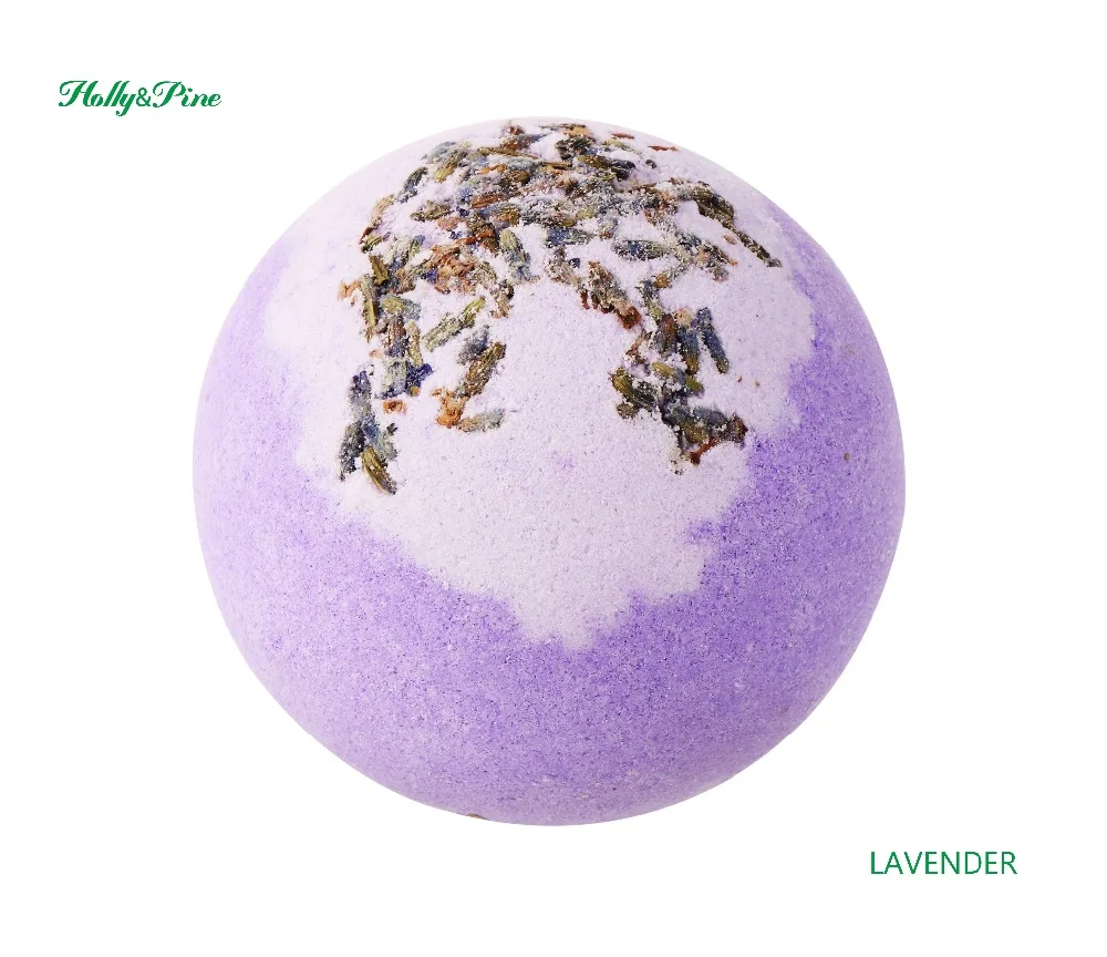 120g  Bath Bombs, Dried Flower Petals, Round Pattern, Moisturizing  Nourishing , Handmade, Christmas Gift,Bath Salts