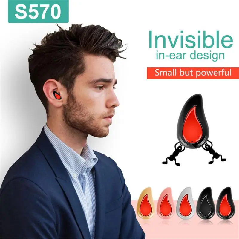 

Mini Miniature Wireless Bluetooth 4.1 Earphone Invisible Ultra Small Sport Mini Stereo Bluetooth Rechargeable Earphone Silicone
