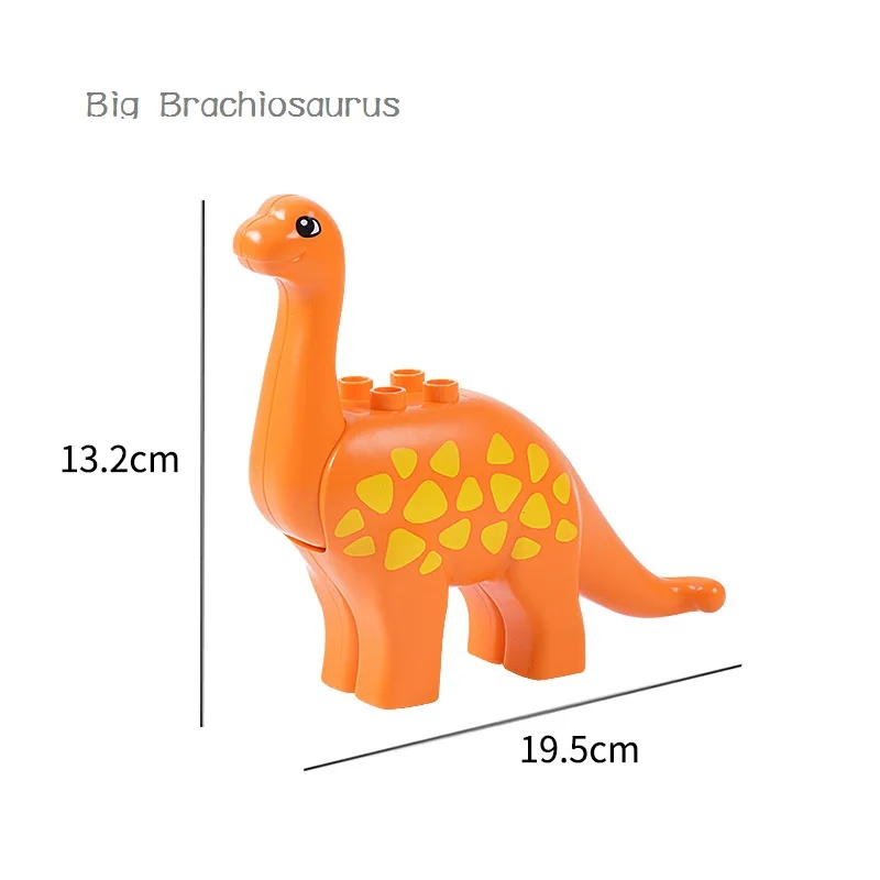 Фигурки животных серии, большие строительные блоки, совместимые части, креативные строительные блоки животных, Детские Подарочные игрушки, Прямая поставка - Цвет: Big Brachiosaurus