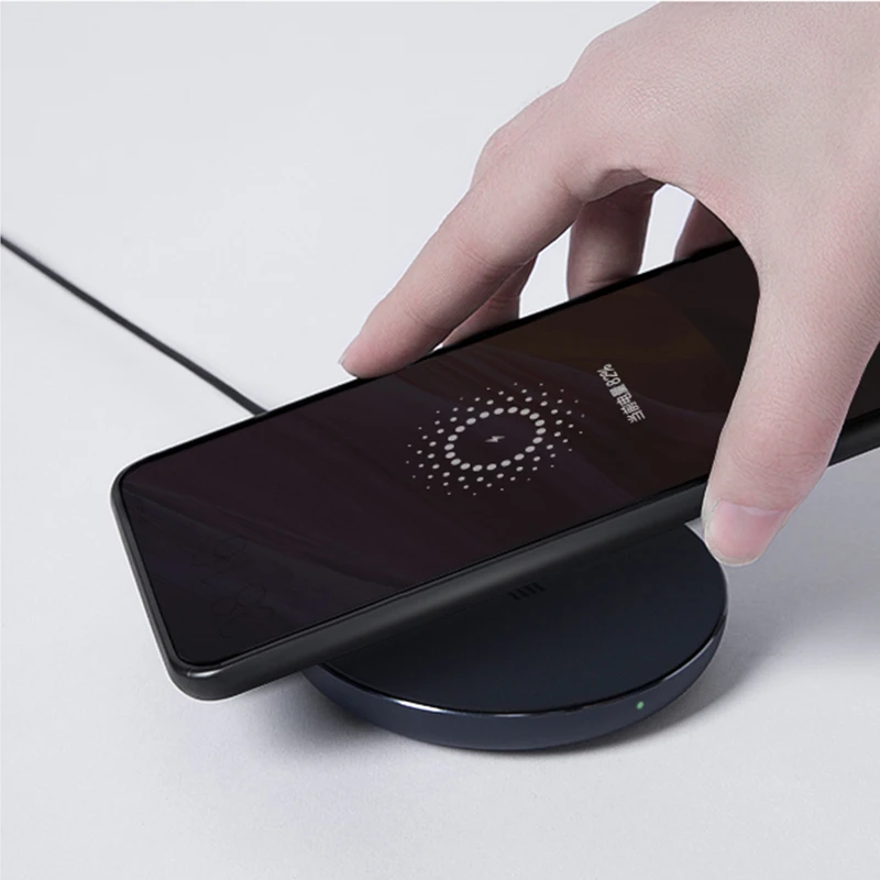 Оригинальное Беспроводное зарядное устройство Xiaomi Qi умное быстрое 7 5 Вт для Mi MIX 2S