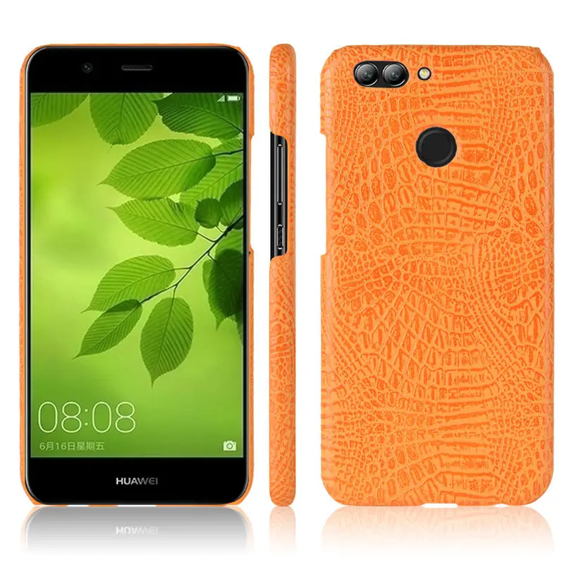 Huawei Nova 2 Чехол huawei PIC-LX9 чехол 5,0 дюймов 3D Жесткий чехол для телефона из искусственной кожи для huawei Nova 2 чехол защитная задняя крышка