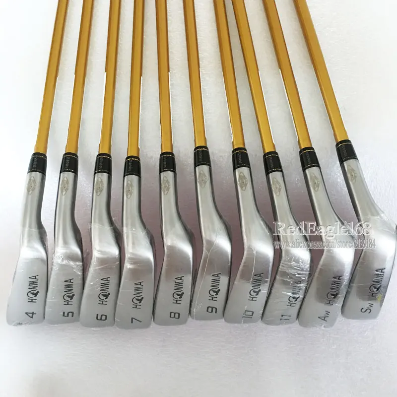 Новые клюшки для гольфа HONMA S-05 4 звезды утюги для гольфа 4-11 Aw Sw S-05 утюги для гольфа графит вал Обычный или жесткий Cooyute