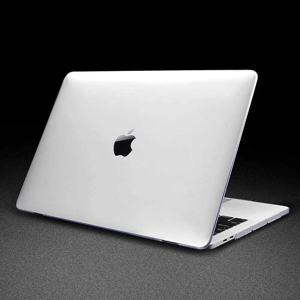 Премиум матовый чехол для MacBook Air 11 12 дюймов, рукав для ноутбука Macbook Pro 13 15 Touch Bar Touch ID+ чехол для клавиатуры - Цвет: transparent
