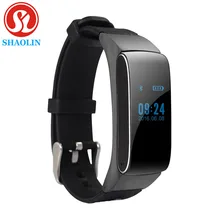 Шаолинь bluetooth гарнитуры Smart Band talkband умный Браслет Шагомер активности Фитнес трекер для IOS Android SmartBand
