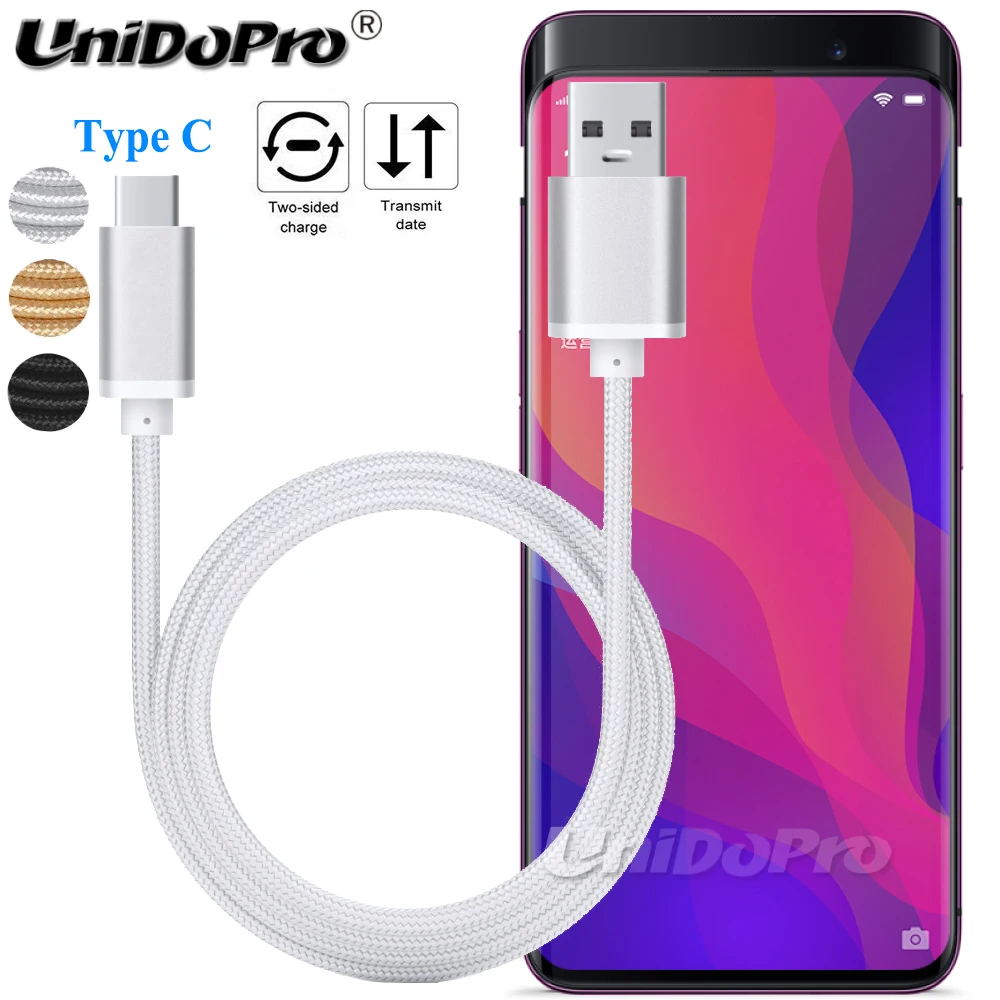 Быстрое зарядное устройство 3 фута типа C для OPPO Reno2 Z, Reno 10x Zoom, K3, Find X, R17 Pro/R17 Neo Phone USB-C кабель синхронизации данных и зарядки