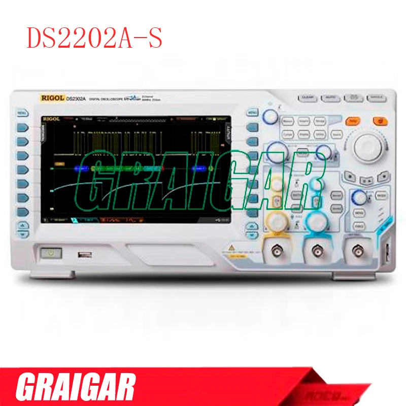 DS2202A-S 200 МГц, 2 канальный цифровой осциллограф с 2 встроенных канала источник