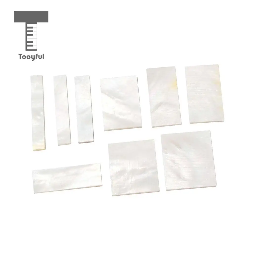 Tooyful DIY Inlays Material White Shell Block for Guitar Fingerboard Fretboard Neck