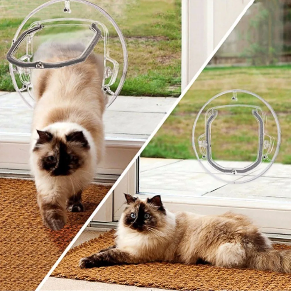 Innovative Newest Pet Supplies Glass Door Opening for Cats Dogs Gates