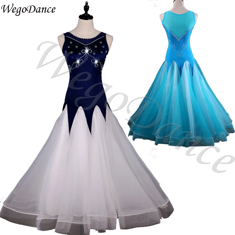 Freebily Tanzkleid Glitzer - Lyrisch Latin Ballsaal Kleid Mit Strass