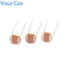 100 шт. GL12528 светочувствительный резистор 12 мм Фоторезистор 12528 LDR зависит от сопротивления GL12 фоторезистор пункт комплект