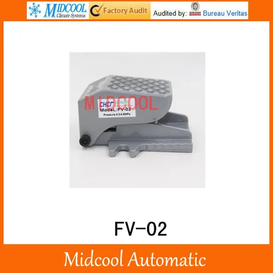 

High quality Foot Valve port 1/4" FV-02 with Cover Manual plastic valve Two-position Three-way