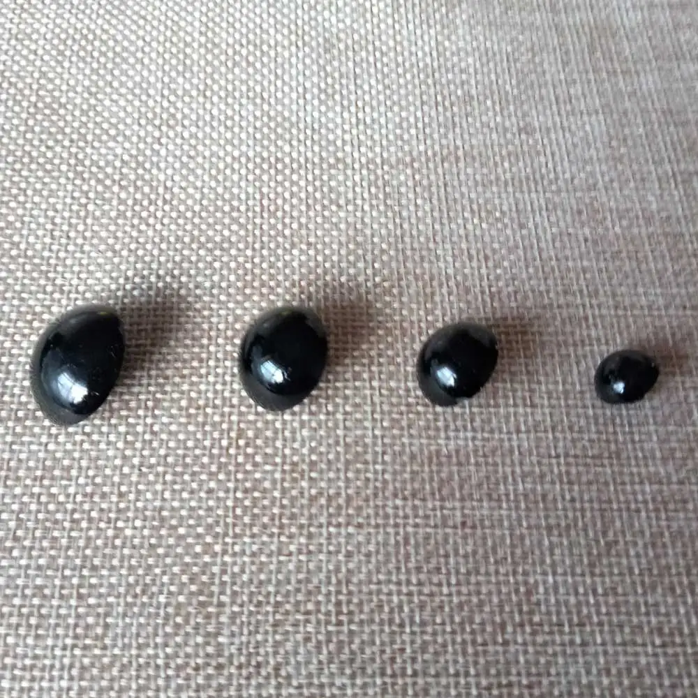 40pcs Black Decorative Buttons with shank Animal eyes nose Buttons Crafts Sewing Scrapbooking DIY Apparel Sewing accessories 3
