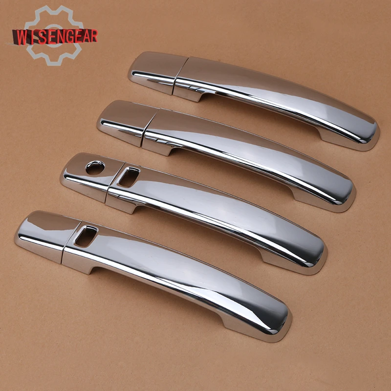 

WISENGEAR Chrome 4-Door Handle Cover Set for Nissan Altima Sentra Frontier Maxima Qashqai Quest 2007 2008 2009 2010 2012 #RC008