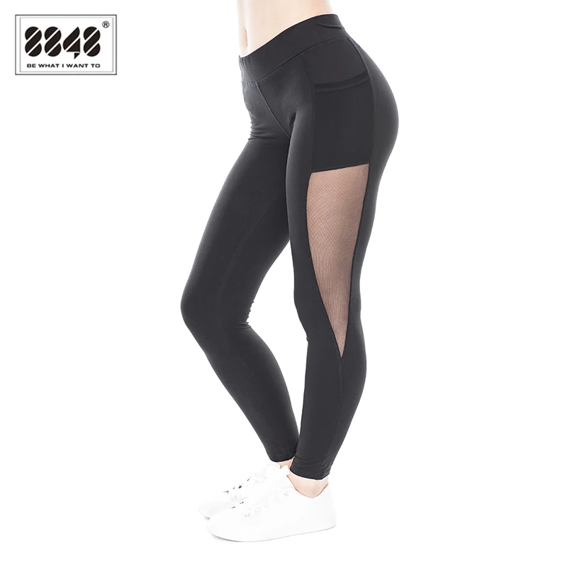 8848 2018 New High Waist Slim Leggings For Women Dancing Wear Black