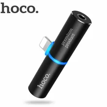 HOCO LS4 8 Pin to 8 Pin Female + 3.5mm Aux Audio Converter 2.0A Charging & Listening to Music For iPhone 7 Free Shipping