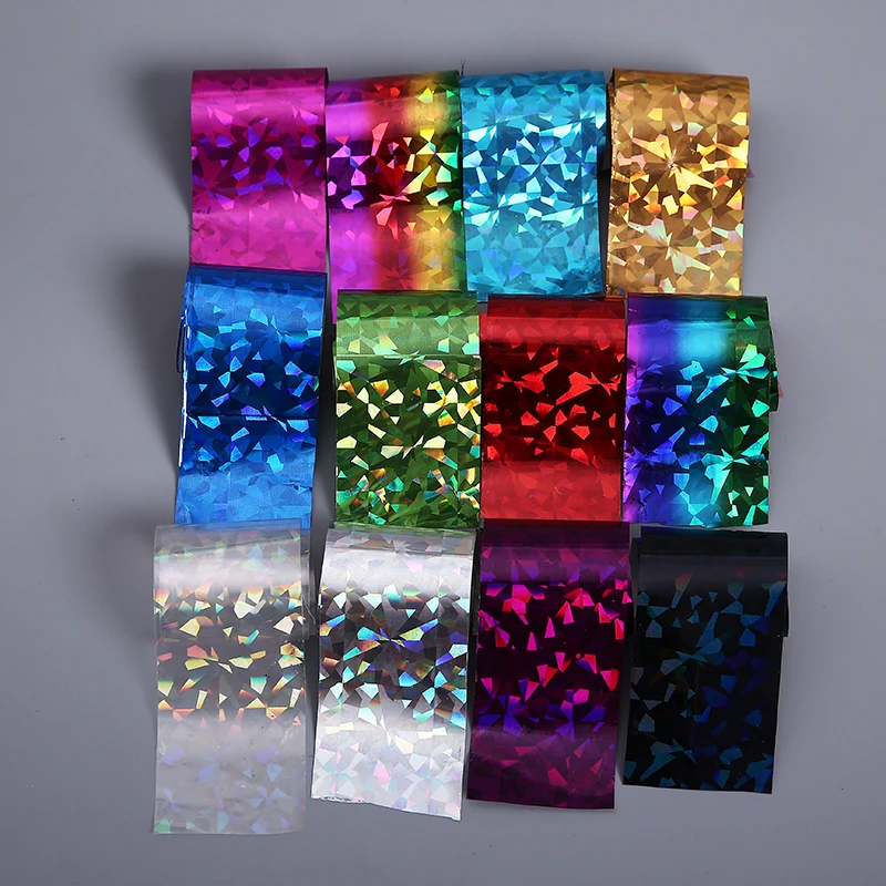 

2017 New Fashion12Pcs/set Starry Sky Nail Foils Nail Art Transfer Sticker Decal Stylish DIY Nail Tips Decoration