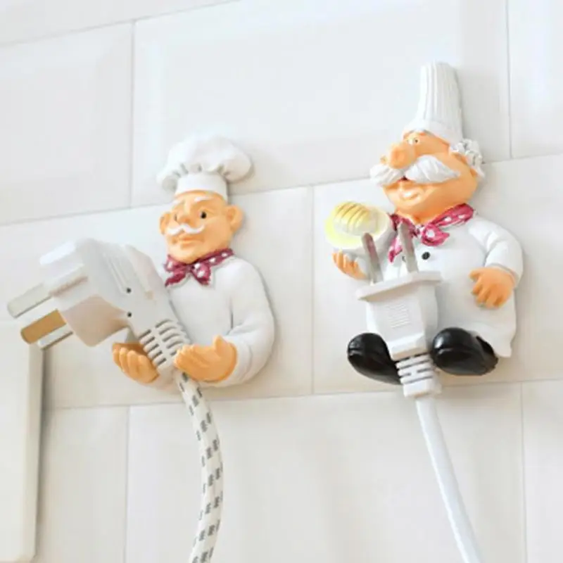 

Lovely Cook Design Power Plug Storage Shelf Holders Rack Socket Wall Mounted Adhesive Hanger Organizer Kitchen Accessories A15
