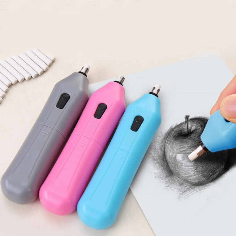 Electric Eraser Creative Fashion Student Eraser Use Battery Electronic Eraser Convenient Highly