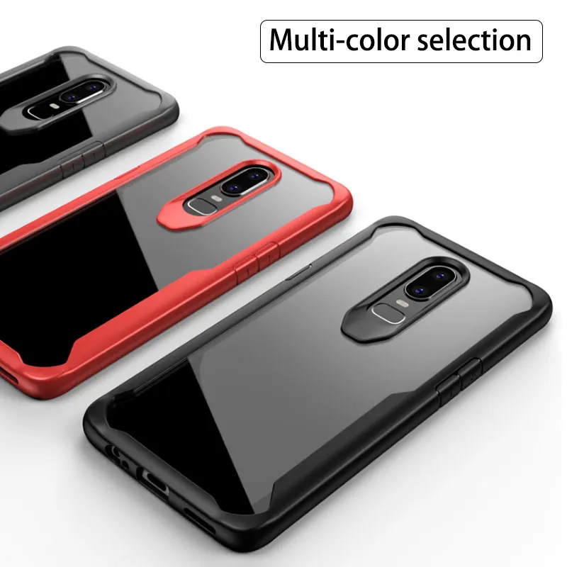 Transparent phone case for oneplus 6 thin business back cover 7pro new hd scratchproof protective onplus 8t | Мобильные телефоны и