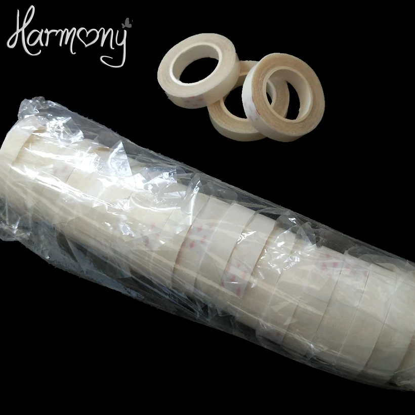 20 rolls blue white color 1cm x 3 yard hair extension adhesive tape for tape hair, toupees, wigs/double sided tape