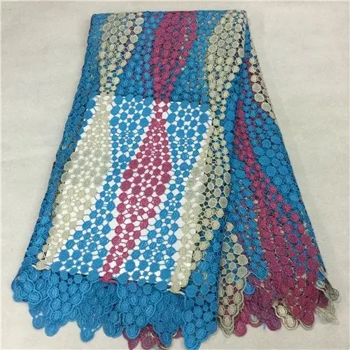 

High quality swiss lace fabric wholesale new African guipure cord lace fabric 2017 for dresses