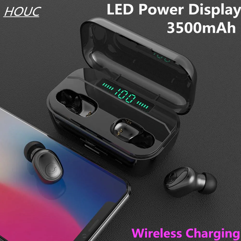 

2019 New Type G6s Bluetooth Earphones Wireless 5.0 Sports Bass Earbuds Waterproof Headset with Mic 3500mAh Charging Box