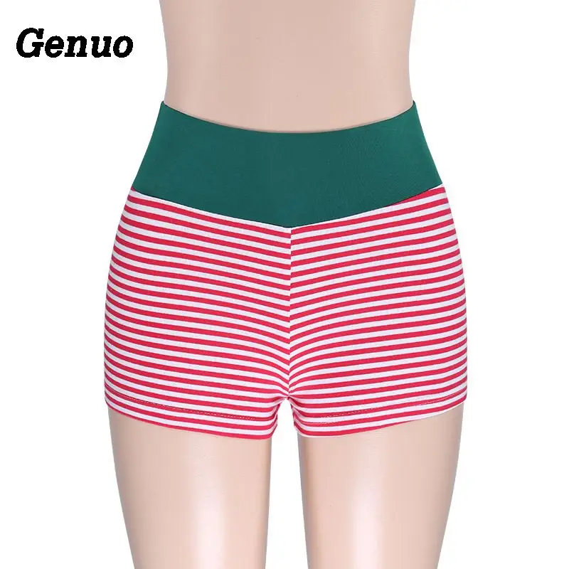 Genuo Sexy Jingle Bell Push Up Elastic Shorts Women Striped Back Ruched Pocket Sporty Sweatpants Girls 2018 Christmas Shorts Genuo Sexy Jingle Bell Push Up Elastic Shorts Women Striped Back Ruched Pocket Sporty Sweatpants Girls 2018 Christmas Shorts