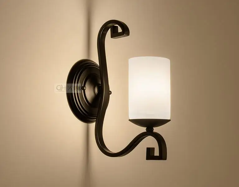 

American simple wall lights Nordic retro corridor lamp single head mirror front wall light marks Wall Lamps FG363